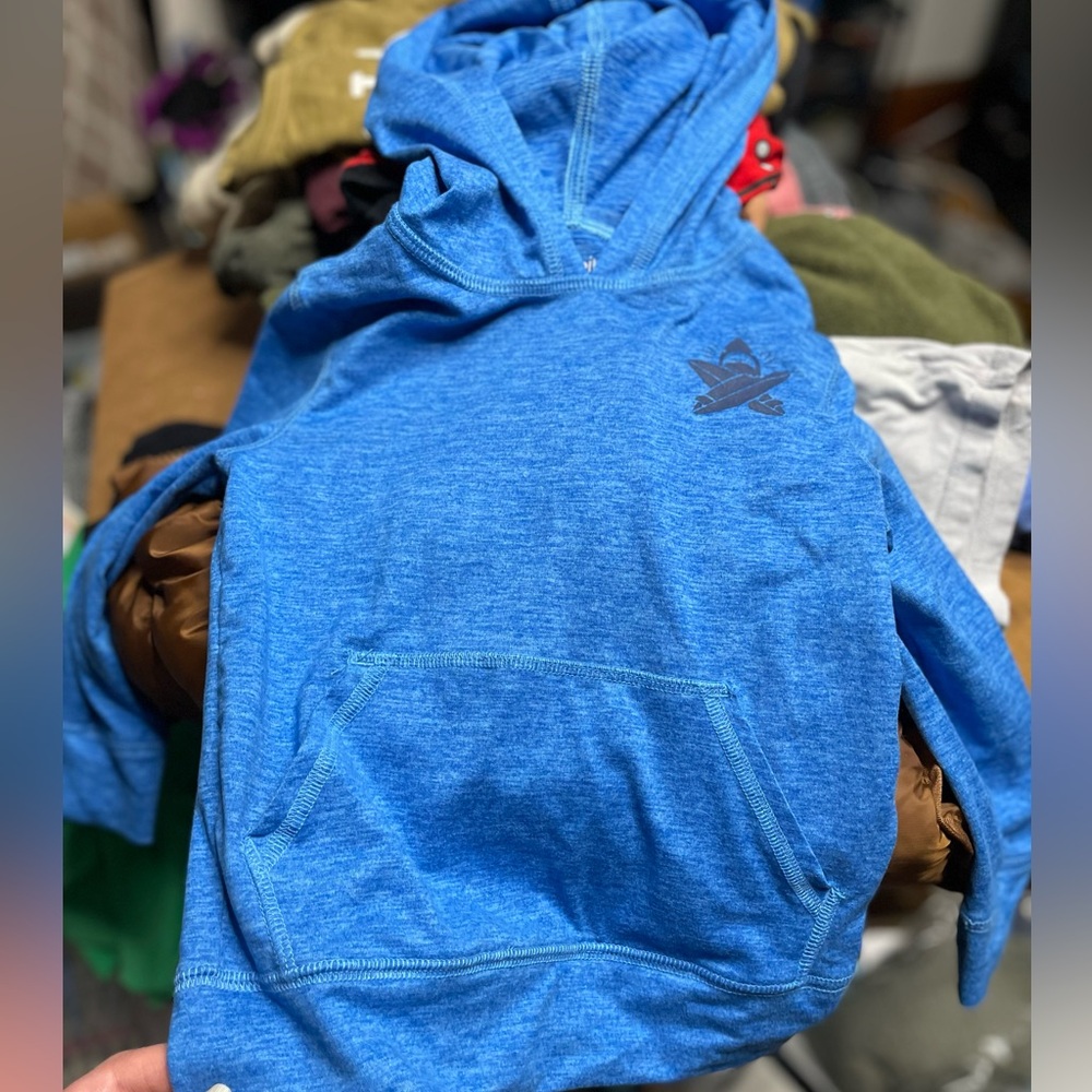 Jumping Beans Bright Blue Kids UPF sunscreen Hoodie 4th Sale